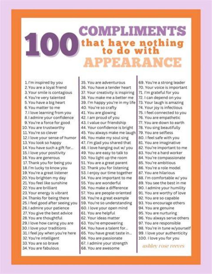 100 Compliments for Girls How to Make a Woman Feel Special