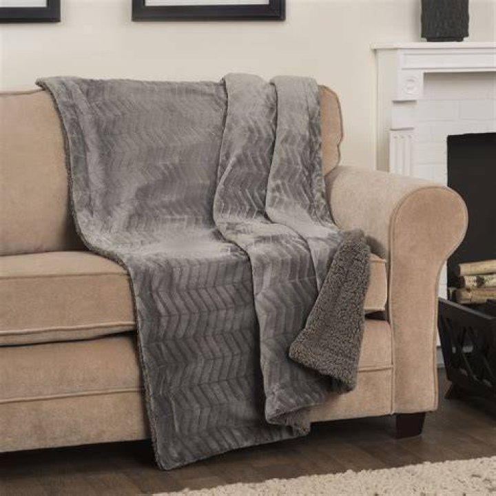 Arlee Self Warming Heating Throw Blanket Reversible Sherpa Fleece for