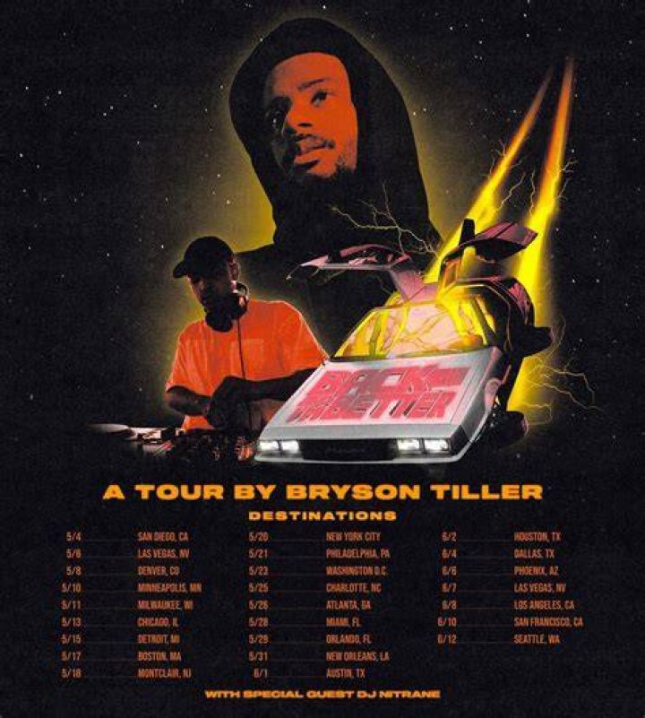 Bryson Tiller Plotting First Tour Across North America in Six Years