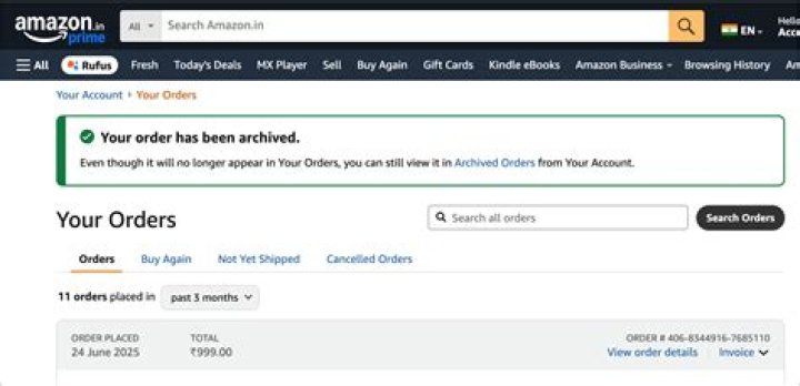 How to Archive Orders and View Archived Orders on Amazon App Oanhthai