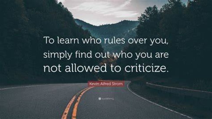 Kevin Alfred Strom Quote “To learn who rules over you, simply find out