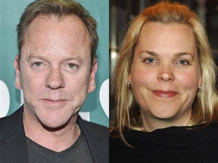 Kiefer Sutherland and his twin sister, Rachel r/pics
