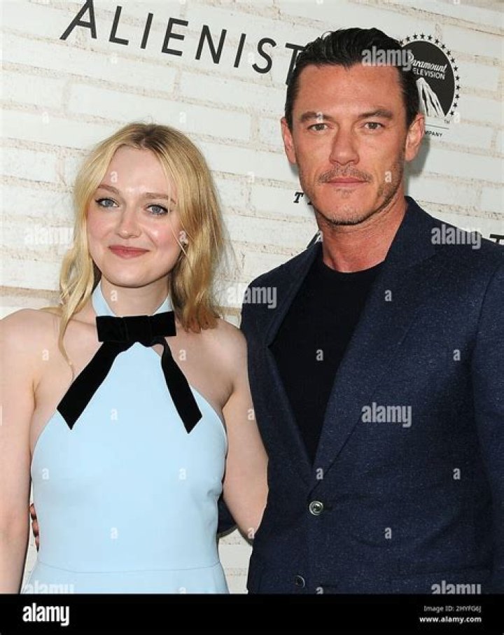 Luke and Dakota Fanning at the Golden Globes in Los Angeles. Luke