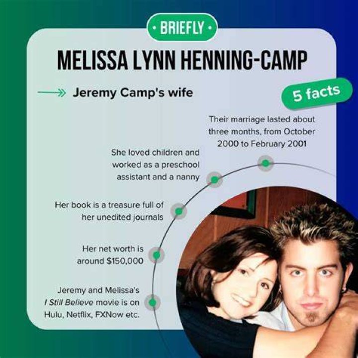 Melissa Lynn HenningCamp The tragic story of Jeremy Camp's wife