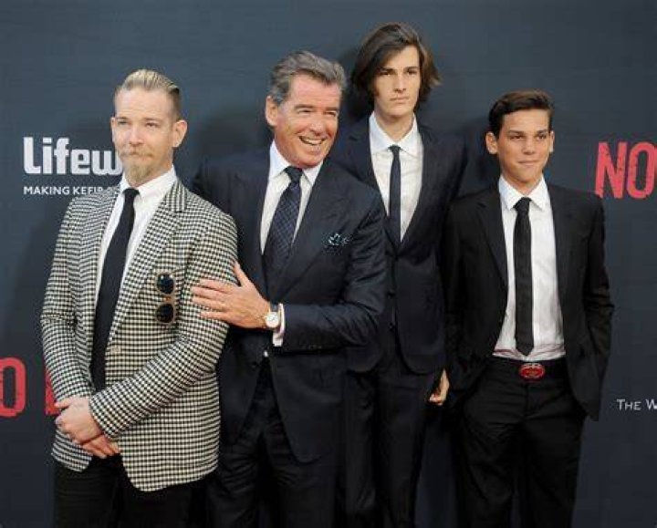Pierce Brosnan and His Sons on the Red Carpet 2015 POPSUGAR Celebrity