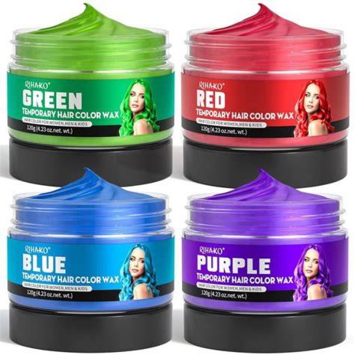Professional 6 Colors Temporary Hair Dye Powder Cake Styling Non Toxic