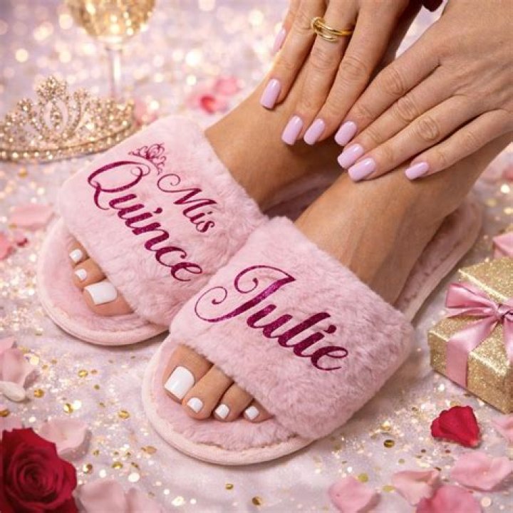 Quincea&ntilde;era Slippers, Mis Quince A&ntilde;os Slipper,quincea&ntilde;era Favors Etsy