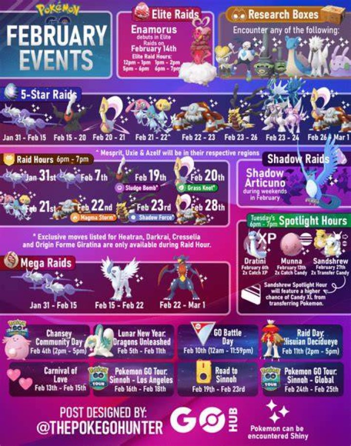 Raids February 2024 Pokemon Go Berna Cecilia