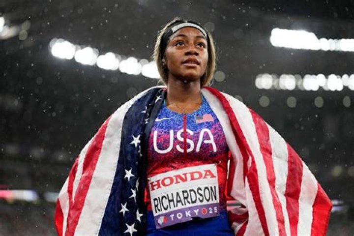 Sha&rsquo;Carri Richardson claims gold in 100m at World Athletics