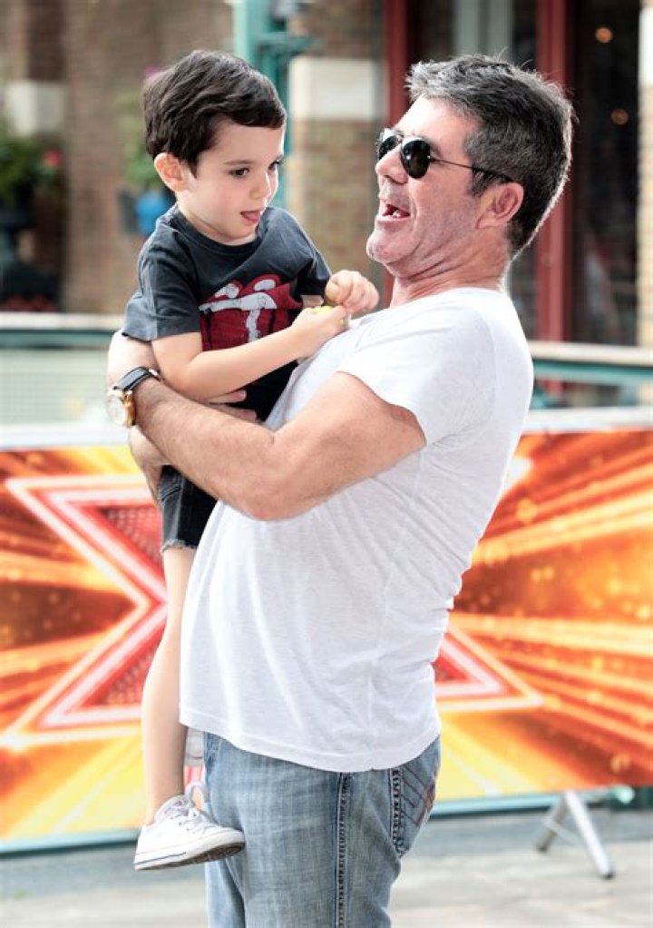 Simon Cowell and His Son Eric Simon Cowell's Hollywood Star Ceremony