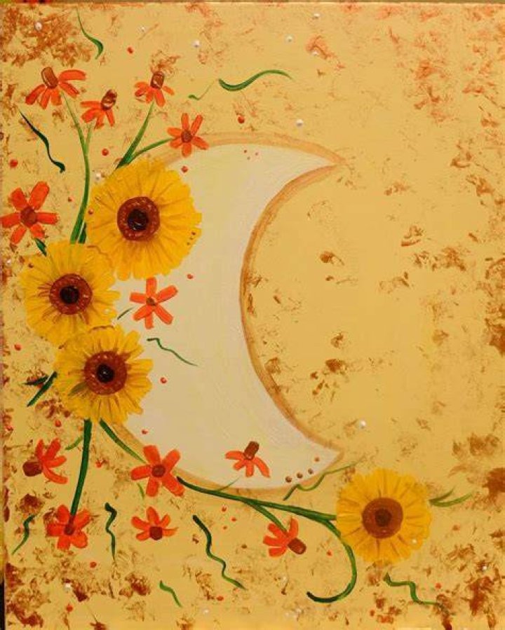 Summer Moon Pinot's Palette Painting