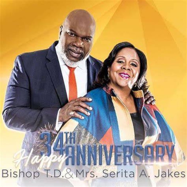 T.D Jakes, Wife Serita Celebrate 41 Years in Marriage with Beautiful