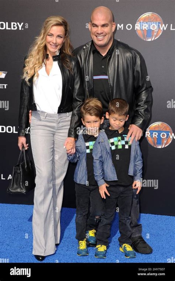 Tito Ortiz and wife Kristin Ortiz at the premiere of 300 RISE OF AN
