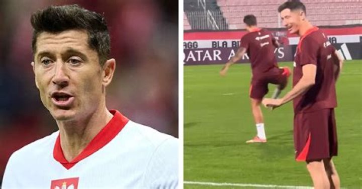 Überglücklich Kicker Robert Lewandowski zeigt seine Familie